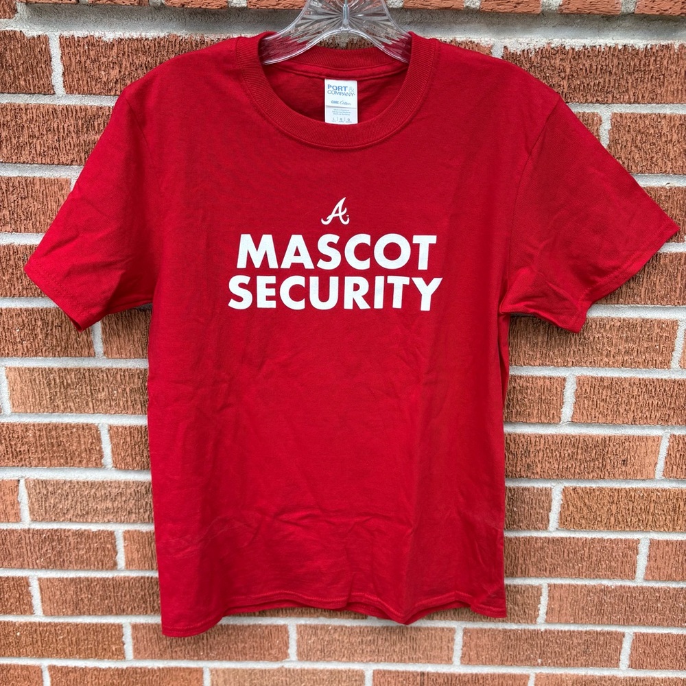 Blooper  Mascot Security Atlanta Braves SGA T-Shirt Youth L Red Port & Company